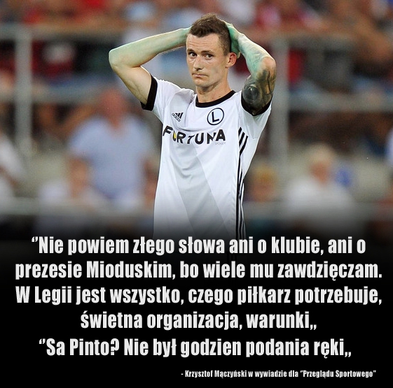 Mączyński OSTRO o Sa Pinto!